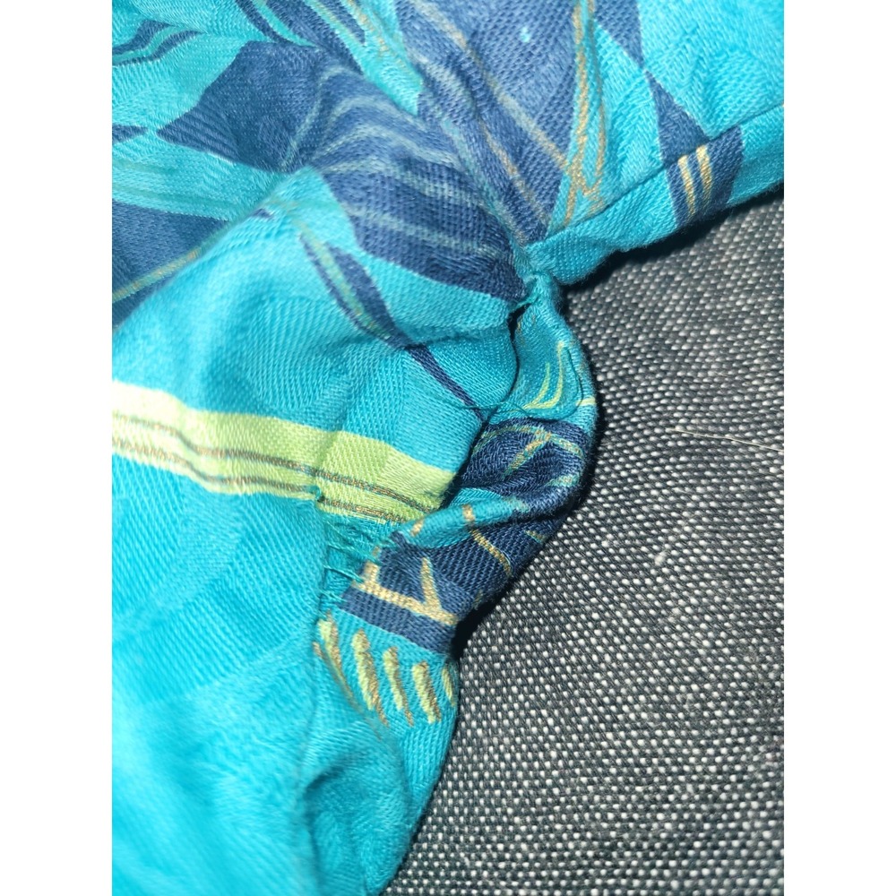 Vintage 50s 60s‎ Tropical Fish Print Set Skirt Blouse Jacket Blue Funky Volup XL - Picture 14 of 16